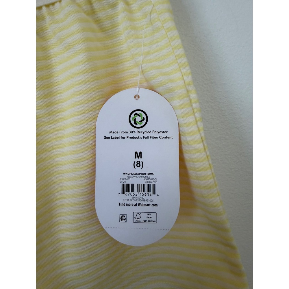 Wonder Nation 2-Pack Sleep Bottoms – Yellow Chamomile – Girls Medium (8) – NWT - Picture 6 of 7